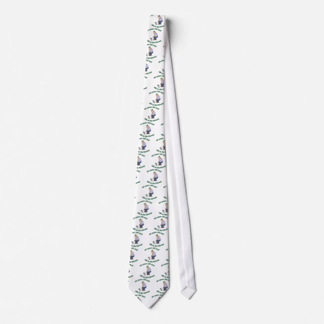 60th Birthday Golfer Gag Gift Tie (Front)