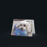 *60th BIRTHDAY* HA HA HA (FUNNY DOG HUMOR) Card<br><div class="desc">60th BIRTHDAY HUMOR FOR THE "50 YEAR OLD AND DOG LOVER" IN YOUR LIFE... ..THANK YOU FOR STOPPING BY ONE OF MY EIGHT STORES.</div>