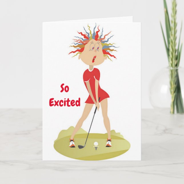 **60th BIRTHDAY HUMOR FOR GOLFER** Card (Front)