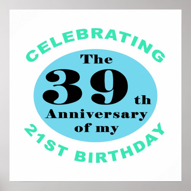 60th Birthday Humour Poster (Front)