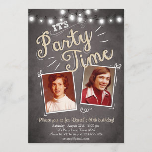 60th Birthday Invitation Vintage Sixty Birthday