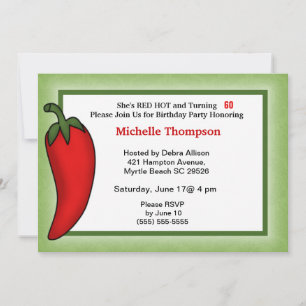 60th  Birthday Invitations