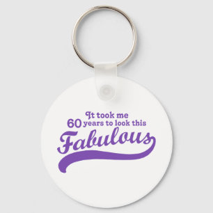 60th Birthday Keychain
