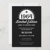 60th Birthday Limited Edition Invitation