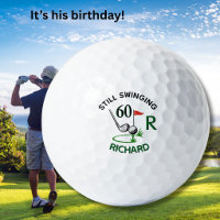 60th Birthday Men's Monogram Name