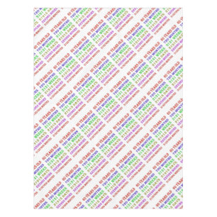 60th Birthday Milestones Tablecloth