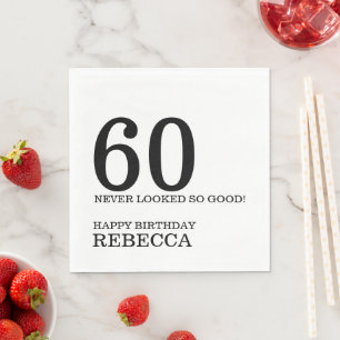 60th Birthday Napkin