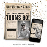 60th Birthday Newspaper Cover Humour Custom Photo Invitation<br><div class="desc">60th Birthday Newspaper Cover Humour Custom Photo Invitation. A cool and humourous birthday invitation design that looks like a vintage newspaper!  It is customizable and can be used for any age birthday party! Need help with this design template? Contact the design by clicking on the 'Message' button below.</div>