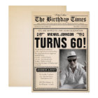 60th Birthday Newspaper Cover Humour Custom Photo