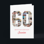 60th Birthday Number 60 Photo Collage Personalized Card<br><div class="desc">Celebrate momentous 60th Birthday with this cute card. It's a personalized photo collage birthday card that allows you to create a truly unique and memorable design. This customizable template lets you insert your own cherished photos, capturing the precious moments throughout the year. This custom card is perfect for commemorating your...</div>
