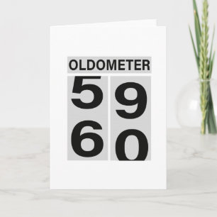 60th Birthday OLDOMETER Card