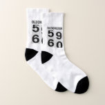 60th Birthday OLDOMETER Socks<br><div class="desc">Happy 60th Birthday! The OLDOMETER is a funny design for anyone turning the big six - zero. And everyone loves socks!</div>