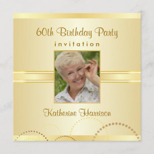 60th Birthday Party - Custom Photo Invitations