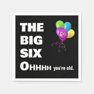 60th Birthday Party Getting Old Humour Napkin