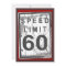 60th Birthday Party Grungy Speed Limit Sign