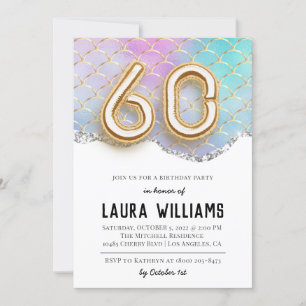 60th Birthday Party Invitation