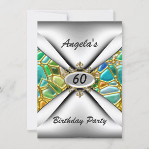60th birthday party Invitation sixty