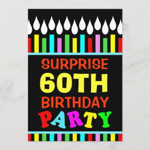 60th Birthday Party Invitations - Do it yourself!