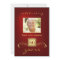 60th Birthday Party Invitations- Red Gold Monogram
