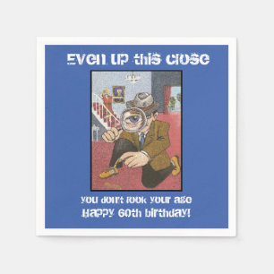 60th birthday party napkins by DAL