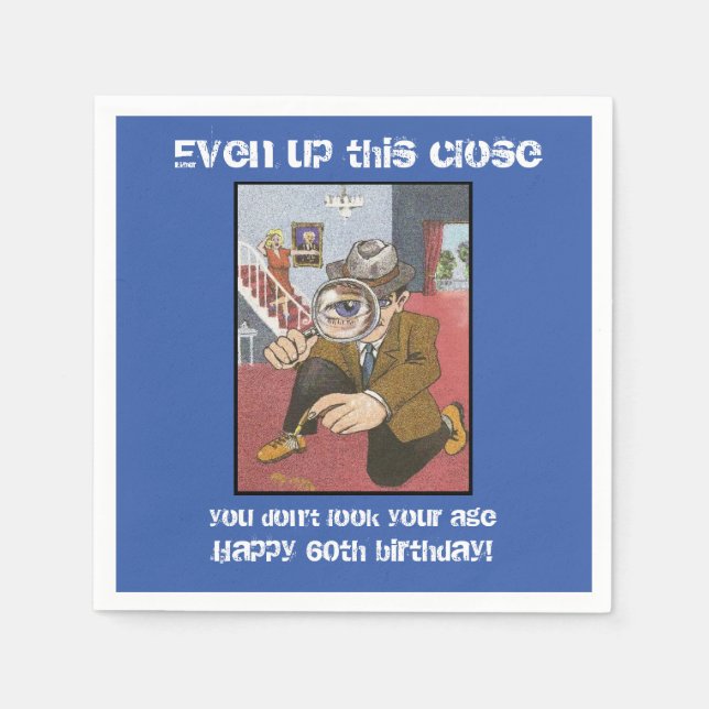 60th birthday party napkins by DAL (Front)