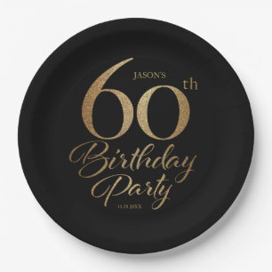 60th Birthday Party  Paper Plate