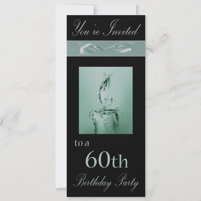 60th Birthday Party Personalized Invitation (Front)