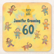 60th birthday party Retro born in the 60's Hippy 