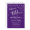 60th Birthday Party - Silver Purple