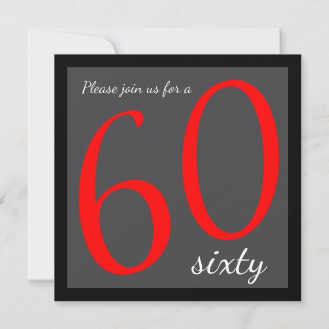 60th Birthday Party  | Template (Front)