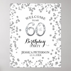 60th Birthday Party Welcome Sign