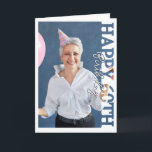 60th Birthday Photo college Card<br><div class="desc">60th Birthday Photo Frame Card Celebrate six decades of life with this 60th Birthday photo frame card, featuring a square cutout to showcase your favourite photo. The bold “60th Birthday” overlay makes it perfect for marking this milestone adult birthday. Add your own photo and personalised message to create a unique...</div>