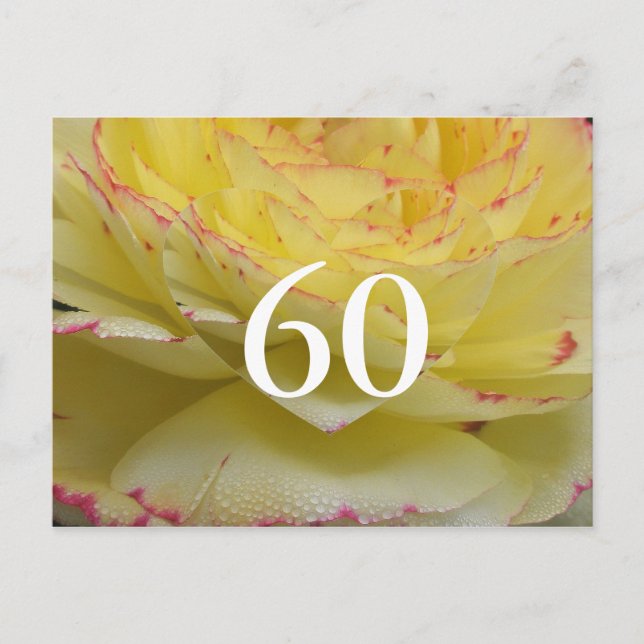 60th Birthday Postcard (Front)