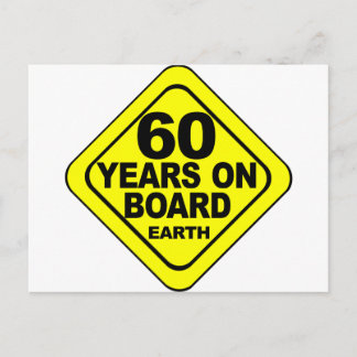 60th Birthday Postcard