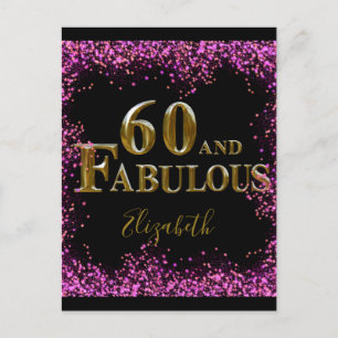 60th Birthday Postcard