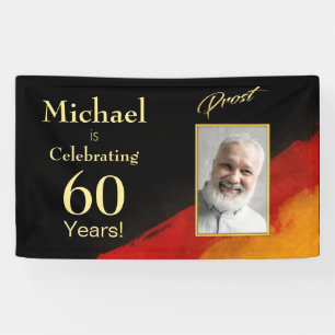 60th Birthday Prost Name, Age + Photo Banner