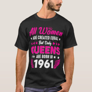 60th Birthday  Queens Born in  Graphic Plus Size T-Shirt