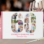 60th Birthday Remember When ... Pink Photo Collage Guest Book<br><div class="desc">This personalized photo guest book is a lovely milestone birthday keepsake for a 60th Birthday. You can either let the guests at the 60th birthday party celebration add their well wishes and reminiscences or, if you're not having a party, you can pre-fill it with photos and "remember when ... ",...</div>