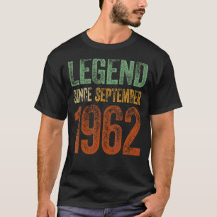 60th Birthday September Born 60 Years Legend Since T-Shirt