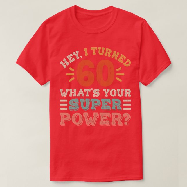 60th Birthday T-Shirt (Design Front)