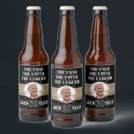 60th Birthday The Man The Myth The Legend Party Beer Bottle Label<br><div class="desc">The Man, The Myth, The Legend! Make any guy's 60th birthday "Extra" special with these personalized labels. The design features a faux-wood background with a black label inside that has a photo area for you to add your own photo of the birthday man. There is also an area of text...</div>