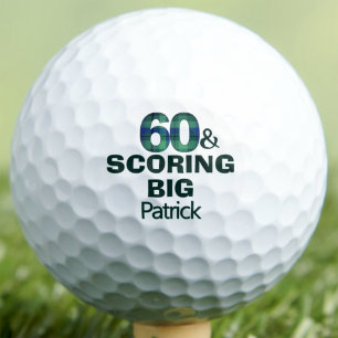 60th Birthday Uncle Gift Scoring Big Unique Golf Balls