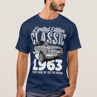 60th birthday Vintage Classic Car 1963 Bday 60 yea T-Shirt