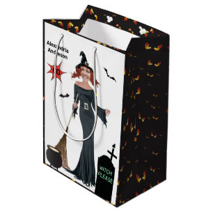 60th Birthday Womens New Funny Witch Please Medium Gift Bag