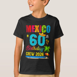 60Th Cancun Mexico Birthday Crew Artwork T-Shirt