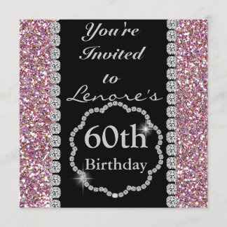 60th Classy Birthday Party Invitation