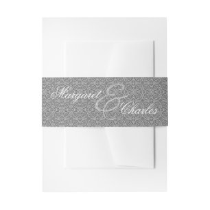 60th Diamond Anniversary Invitation Bands Belly Band