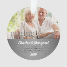 60th Diamond Anniversary Silver Damask Photo