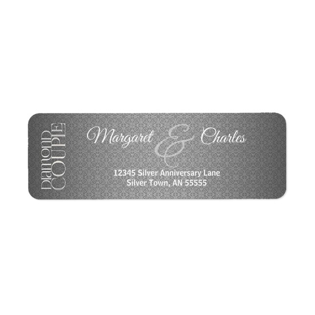 60th Diamond Wedding Anniversary Address (Front)