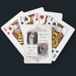60th Diamond Wedding Anniversary Photo Playing Cards<br><div class="desc">A Digitalbcon Images Design featuring a Platinum silver colour theme with a variety of custom images, shapes, patterns, styles and fonts in this one-of-a-kind "60th Diamond Wedding Anniversary" Photo Playing Cards. This elegant and attractive design comes complete with customizable text lettering and photo inserts to suit your special occasion. COMPLETE...</div>